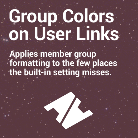 افزونه رنگ های گروه ها در لینک های کاربر Group Colors on User Links