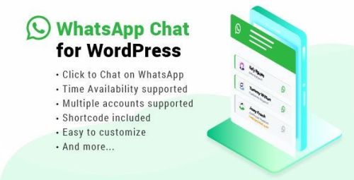 اطلاعات بیشتر در مورد "افزونه واتس آپ WhatsApp Chat WordPress"