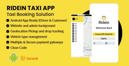 اطلاعات بیشتر در مورد "دانلود سورس تاکسی اینترنتی RideIn Taxi App"